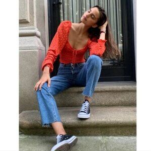 UO Old Soul Cinch Top